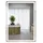 Homcom Badspiegel mit LED-Leuchte, 70 x 50 cm Silber