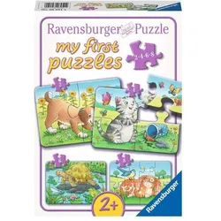 RAVENSBURGER 6951 Kinderpuzzle Niedliche Haustiere