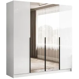 lookway Drehtürenschrank AUREL 200 x 200 x 57 cm Weiß