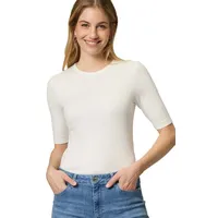 Zero Kurzarmshirt zero Basicshirt mit Rundhalsausschnitt (1-tlg) Plain/ohne Details