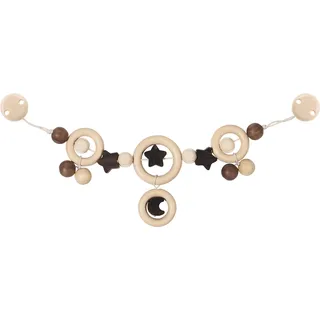 Heimess Kinderwagenkette Mond und Sterne mit Clips