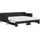 vidaXL Tagesbett Ausziehbar mit Matratzen Schwarz 90x190 cm Stoff