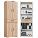 mokebo Der Praktische Mehrzweckschrank 60 x 180 cm Braun