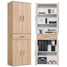 mokebo Der Praktische Mehrzweckschrank 60 x 180 cm Braun