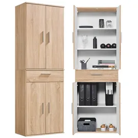 mokebo Der Praktische Mehrzweckschrank 60 x 180 cm Braun