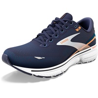 Brooks Herren Ghost 15 Sneaker, Pecoat Blue Orange Pop, 45.5 EU - 45.5 EU