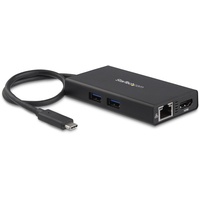 Startech StarTech.com USB-C Adapter - USB-C Tragbare Docking station mit 4k HDMI - 60W Power Delivery Pass-Through, GbE, 2x USB-A 3.0 Hub - Tragbares Mini USB Typ-C Dock für Laptop (DKT30CHPD)