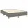 vidaXL Boxspringbett mit Matratze & LED Dunkelgrau 140x200 cm Stoff