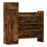 VidaXL Schuhschrank Räuchereiche 100,5x28x100 cm Holzwerkstoff