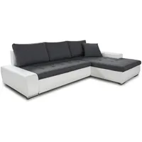 Sofnet Ecksofa 5-Sitzer Textil Grau