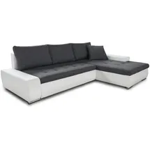 Sofnet Ecksofa 5-Sitzer Textil Grau