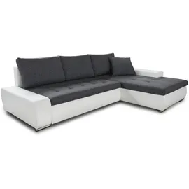 Sofnet Ecksofa 5-Sitzer Textil Grau