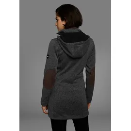 POLARINO Strickfleecejacke Grau 38