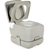 Wiltec Mobile Campingtoilette 10 l, kompakte Camping Toilette, Camping WC mit manueller Pumpe, leicht zu reinigendes Campingklo für Wohnmobil