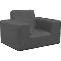 vidaXL Kindersofa vidaXL Anthrazit weich Plüsch grau