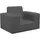 vidaXL Kindersofa vidaXL Anthrazit weich Plüsch grau