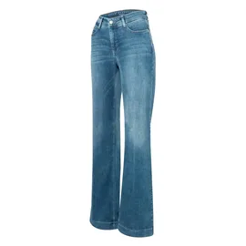 MAC Dream Wide Leg Jeans in mittelblauer Waschung-D40 / L32