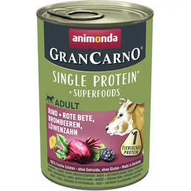 Animonda GranCarno Superfoods Rind + Rote Bete, Brombeeren, Löwenzahn 6 x 400 g
