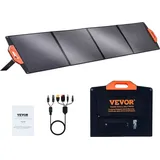 Vevor 200W Solarpanel Kit 18V monokristallinen Solarmodul wasserdichte ETFE-Oberfläche (IP67) Solaranlage Umwandlungsrate von 23% inkl.4-in-1-MC4-Adapterkabel Ideal für Wohnmobile Yachten Zuhause