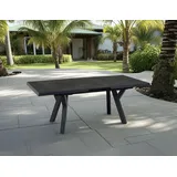 Natur24 Murcia Negro Gartentisch 163/203 x 93 x 77 cm Grau