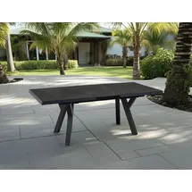 Natur24 Murcia Negro Gartentisch 163/203 x 93 x 77 cm Grau