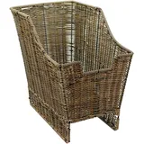 Sachsenrad Fahrradkorb Gepäckträgerkorb im Vintage-Look braun