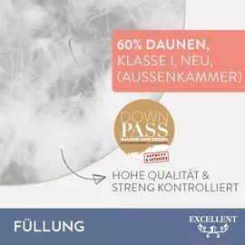 Excellent 3-Kammer-Kopfkissen Wien 40 x 80 cm Weiß