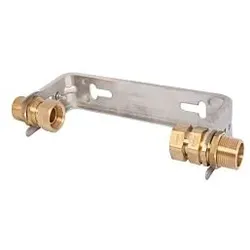 Schlösser Wasserzähler-Bügel 0022502000001 3/4" Qn 2,5, starr, waagerecht, Edelstahl, Verschraubungen