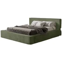Luxusbetten24 Designer Polsterbett Harmon mit Stauraum 160x200 Grün 38