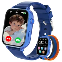 Smartwatch Kinder GPS und Telefon, 4G Uhr Smart Watch Kids mit Videoanruf Anruffunktion Voice Chat WiFi SOS Spiel Wecker Schulmodus, Geschenk Kinderuhr für Kinder Jungen Mädchen 4-12 Jahren, Blau