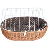 Aumüller Unisex – Erwachsene 11/822/HA51 Tierkorb, Braun, 46 x 70 x 40 cm