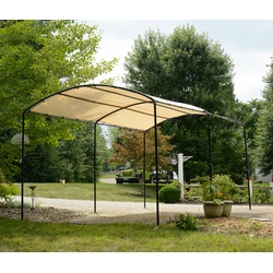 Tchibo - Runddach-Carport - 270x490x240cm - schwarz - Polyethylen / Stahl