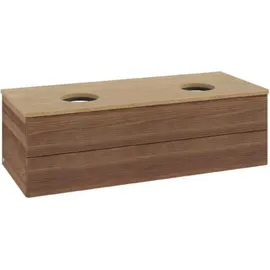 Villeroy & Boch Waschtischunterschrank 2 Auszüge 120 x 36 x 50 cm Eiche