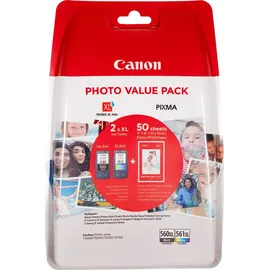 Canon PG-560XL schwarz + CL-561XL CMY