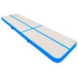 vidaXL Aufblasbare Gymnastikmatte mit Pumpe 700x100x20 cm PVC Blau