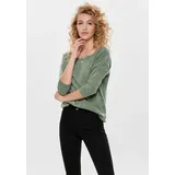 Only 3/4-Arm-Shirt ONLALBA 3/4 TOP JRS NOOS Grau/Grün XL