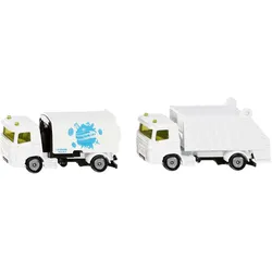 Kommunal Set Kehrmaschine und Müllwagen Modell von Siku