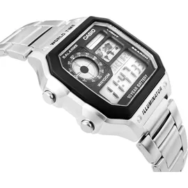 Casio Herrenuhr ILLUMINATOR WORLDTIME - Schwarz/Silber