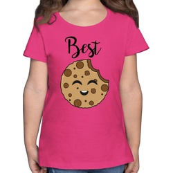 Shirtracer T-Shirt Best Friends Cookies – Best – Partner-Look Familie Kind – Mädchen Kinder T-Shirt mädchen 5 jahre tshirt – t-shirt best friends rosa 116 (5/6 Jahre)