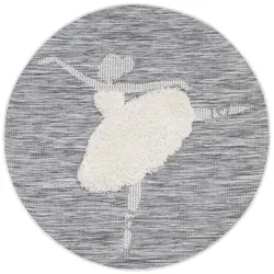 3D Spielteppich NAVAJO - Ballerina - Rund - 135cm