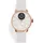 Withings ScanWatch 2 38 mm perl weiß/rosegold, Sport Fluorelastomer-Armband weiß/rosegold