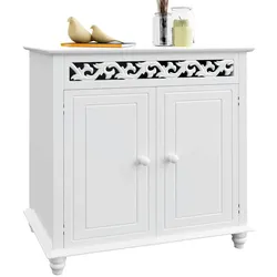 Casaria Kommode Sideboard Schrank Jersey 2 Türen Weiß