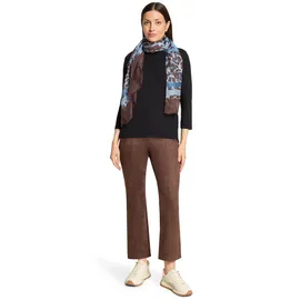 Betty Barclay Basic-Schal mit Animalprint in Blau/Braun | Gr.: onesize