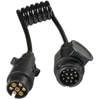 as - Schwabe Adapterkabel Anhängerkupplung 1 m 13-poliger Stecker und 7-poliger Stecker IP44