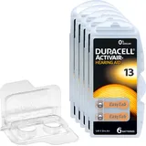 30 Duracell Activair Hörgerätebatterien PR48 Orange 13 + Box für 2 Zellen