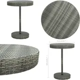 Gartentisch Grau 75,5x106 cm Poly Rattan - Gartentisch - Polyrattan Tisch - Outdoor Tisch - Esszimmerset - Balkonmöbeln - Home & Living
