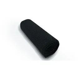 Handtuch mit Aufhänger 50x100 cm Schwarz 100% Baumwolle Walkfrottiertuch Duschtuch Gästehandtuch