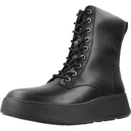 FitFlop F-Mode Lederstiefeletten schwarz