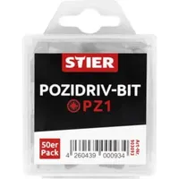 Stier Pozidriv-Bit-Großpackung PZ1