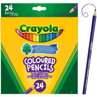 Crayola - Buntstifte, Perfekt zum Zeichnen in Schule und Freizeit, Set mit 24 Sortierten Farben, 3624